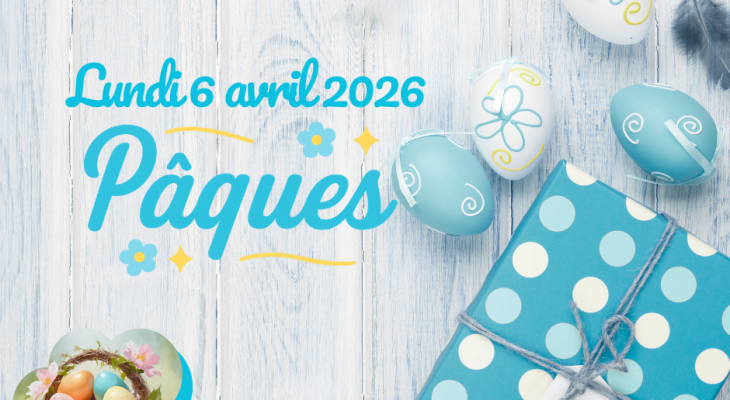 Lundi 6 avril 2026 : Pâques !